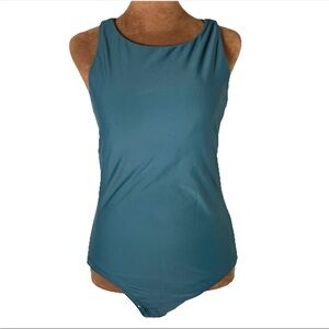 Eddie Bauer Women's Teal Swimsuit-One-piece Size Medium